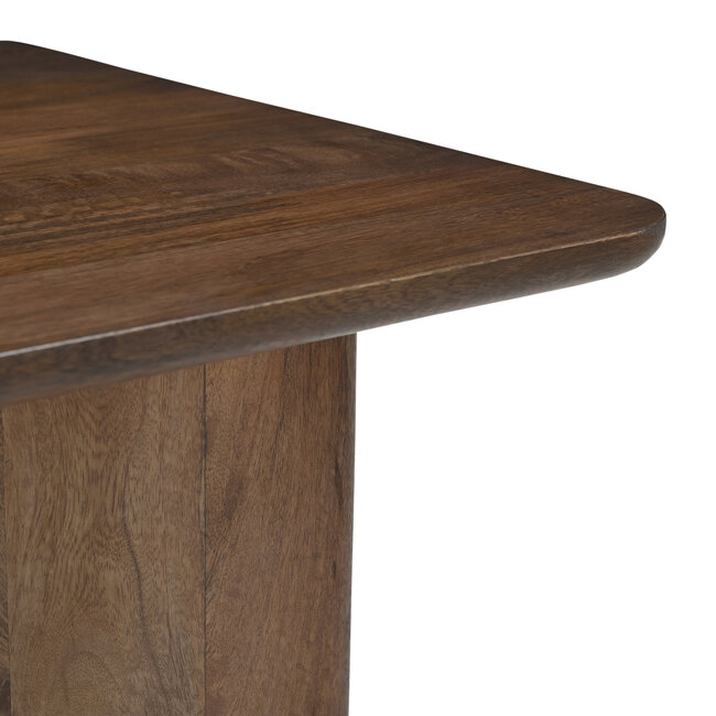 Brooz Salontafel Jade Rechthoek Bruin 130 cm – Luxe Donker Houten Design Salontafel