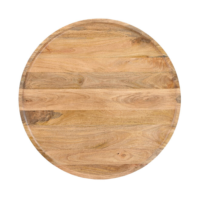 Brooz Salontafel Jade Kegelvoet Naturel Ø75 – Ronde Houten Design Salontafel