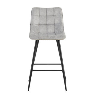 Brooz Moderne barkruk Lucille – Perfect Harmony stof grijs (set van 4)