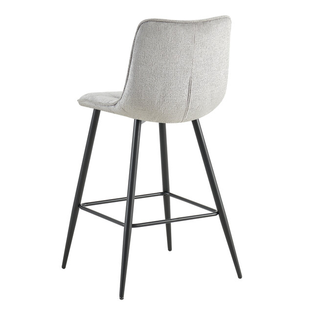 Brooz Moderne barkruk Lucille – Perfect Harmony stof grijs (set van 4)