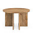 Brooz Salontafel Jade Naturel Ø60 – Ronde Mangohouten Design Salontafel