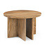 Brooz Salontafel Jade Naturel Ø60 – Ronde Mangohouten Design Salontafel