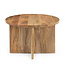 Brooz Salontafel Jade Naturel Ø60 – Ronde Mangohouten Design Salontafel