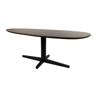 Brooz Taurus organische eettafel 220 cm Mango Brown Walnut
