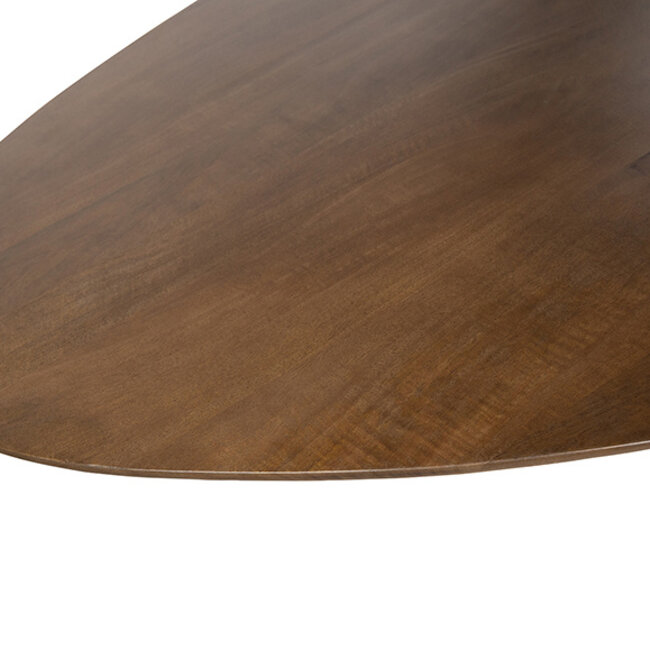 Brooz Taurus organische eettafel 220 cm Mango Brown Walnut