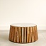 Brooz Salontafel Dex Ø85 cm Baswada Marmer & Acaciahout – Luxe Design Salontafel