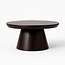 Brooz Salontafel Ben Ø70 Walnoot Bruin – Ronde Design Salontafel met Conisch Onderstel