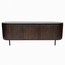 Brooz TV meubel Marly 170  – mangohout dark walnut met zwart stalen onderstel