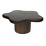 Brooz Salontafel Mees Ø90 Walnoot Bruin – Organische Design Salontafel van Hout
