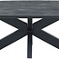 Brooz Akagi Salontafel Deens Ovaal 120 cm Zwart – Design Salontafel met Spinpoot Onderstel