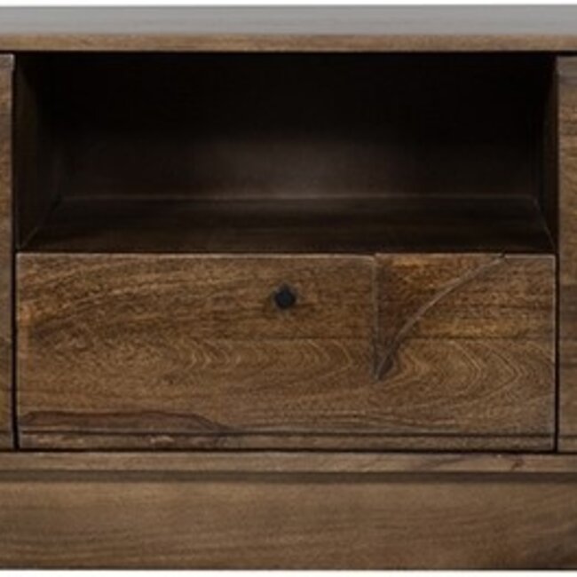 Brooz TV meubel Kaapstad 150 – dark walnut met 2 deuren en lade