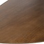 Brooz Scorpio Salontafel 130 cm Ovaal – Mango Brown Walnut met Zwart Spinpoot Onderstel