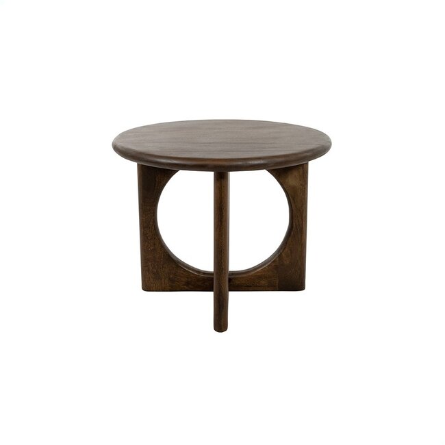 Brooz Organische Salontafel Ø60 cm – Mango Walnut Massief Mangohout