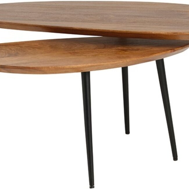 Nijwie Salontafel - set van 2, organisch, Ginger