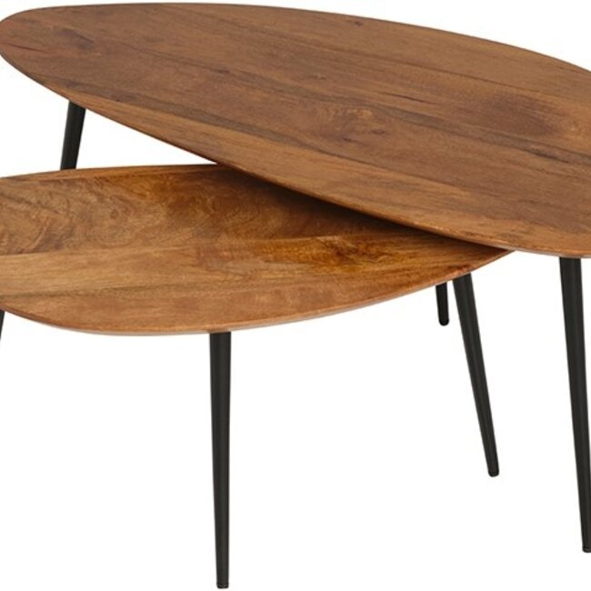 Nijwie Salontafel - set van 2, organisch, Ginger