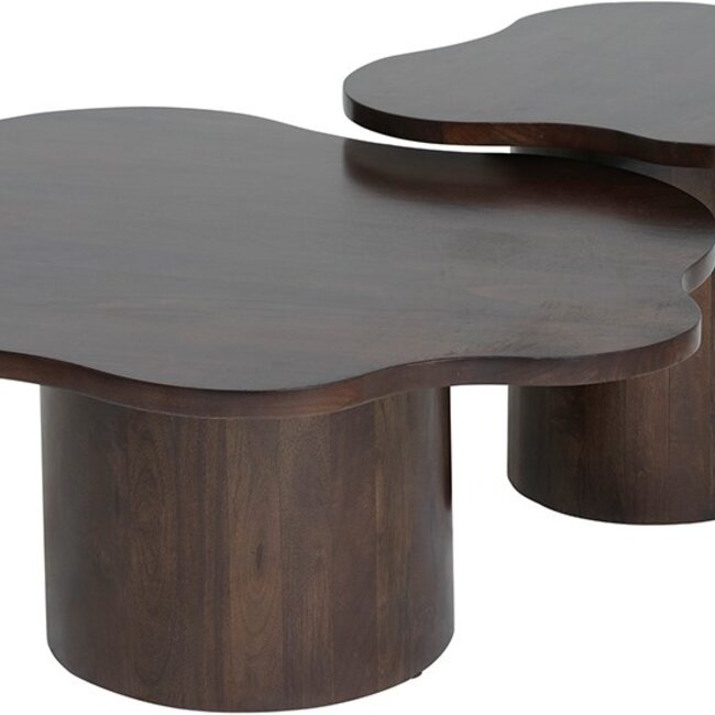 Brooz Fiore Salontafel 98 cm – Organisch Mangohout Brown Walnut