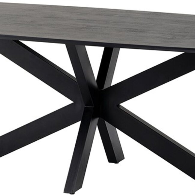 Brooz Deens ovale eettafel 230cm Akagi zwart