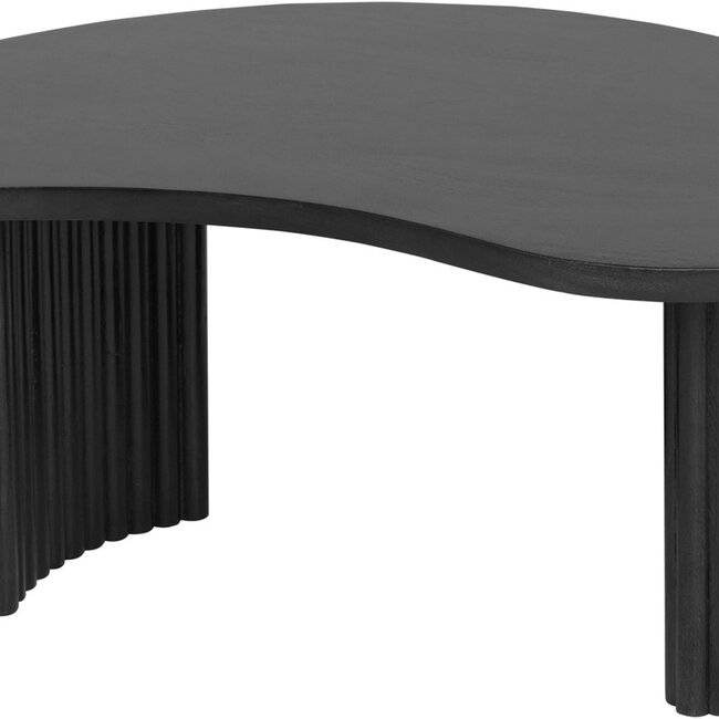 Brooz Firenze salontafel 85 cm boonvorm zwart