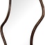 Brooz Wavy Spiegel 160 cm Mango Matt Walnut – Organische Design Spiegel met Walnootkleurige Houten Lijst