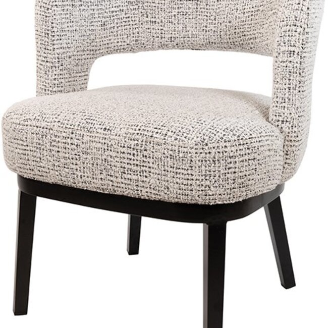 Brooz Eetkamerstoel Sting met armleuningen en vaste poten – Cremona stof Coco - Salt'n Pepper