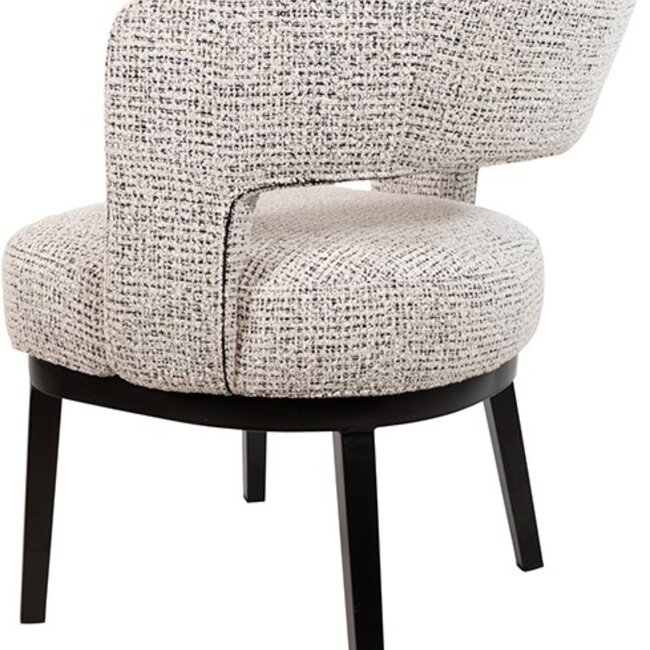 Brooz Eetkamerstoel Sting met armleuningen en vaste poten – Cremona stof Coco - Salt'n Pepper