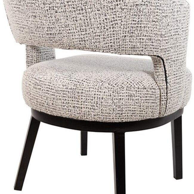 Brooz Eetkamerstoel Sting met armleuningen en vaste poten – Cremona stof Coco - Salt'n Pepper