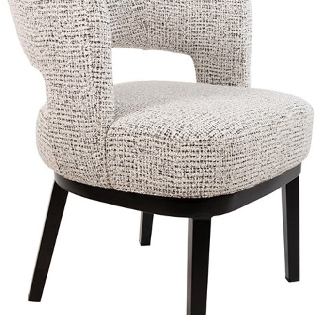 Brooz Eetkamerstoel Sting met armleuningen en vaste poten – Cremona stof Coco - Salt'n Pepper