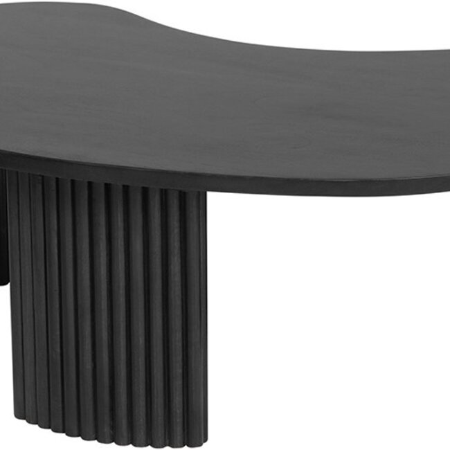 Brooz Firenze salontafel 125 cm boonvorm zwart