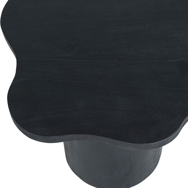 Brooz Fiore bijzettafel 65 cm Mango Zwart