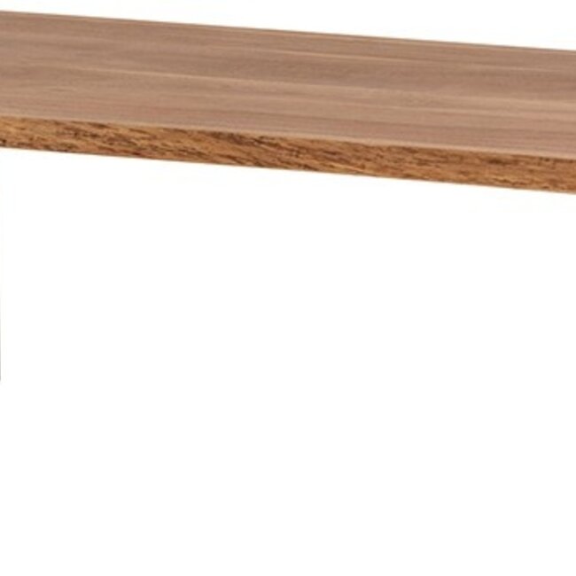 Brooz Salontafel 140 Freeshape Table Collection – Mangohouten Salontafel met Stalen Poten