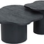 Brooz Fiore bijzettafel 65 cm Mango Zwart