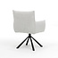 RV Design Draaibare eetkamerstoel Focus met armleuningen en auto-return – Oasis shell stof Beige