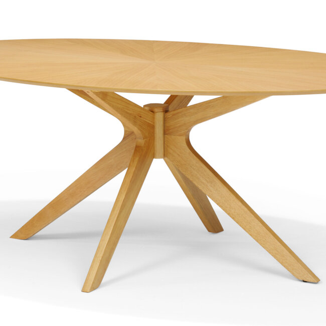 RV Design Julia ovale eettafel 200x110 cm Eiken Naturel