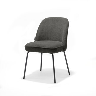 RV Design Eetkamerstoel Luxor zonder armleuningen met pocketvering – Aragon stof  Antraciet