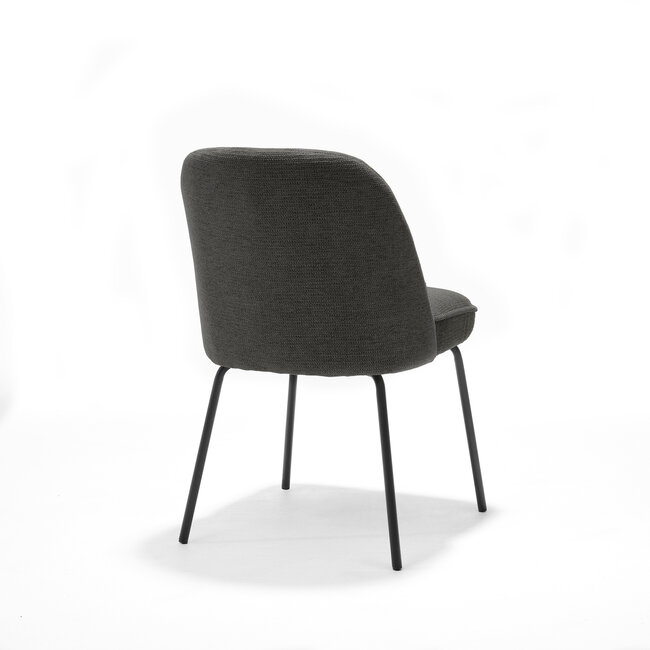 RV Design Eetkamerstoel Luxor zonder armleuningen met pocketvering – Aragon stof  Antraciet