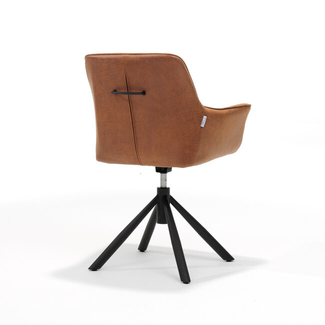 RV Design Draaibare armstoel Rapid 360° met gasveer – Bull microleder  Camel