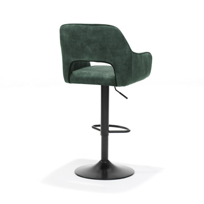 RV Design Verstelbare barkruk Katy met armleuningen – Aurora stof Groen