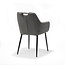 RV Design Eetkamerstoel Adele met armleuningen en handgreep – Retro Bliss stof Antraciet