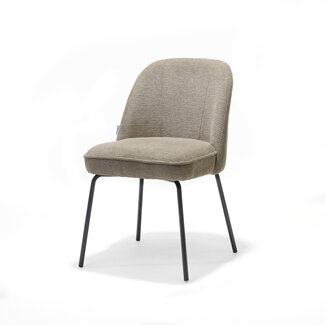 RV Design Eetkamerstoel Luxor zonder armleuningen met pocketvering – Aragon stof  Beige