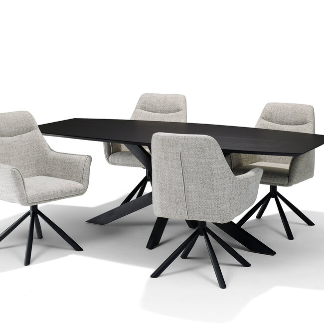 RV Design Draaibare armstoel Boston met auto-return – Oasis stof Bisque