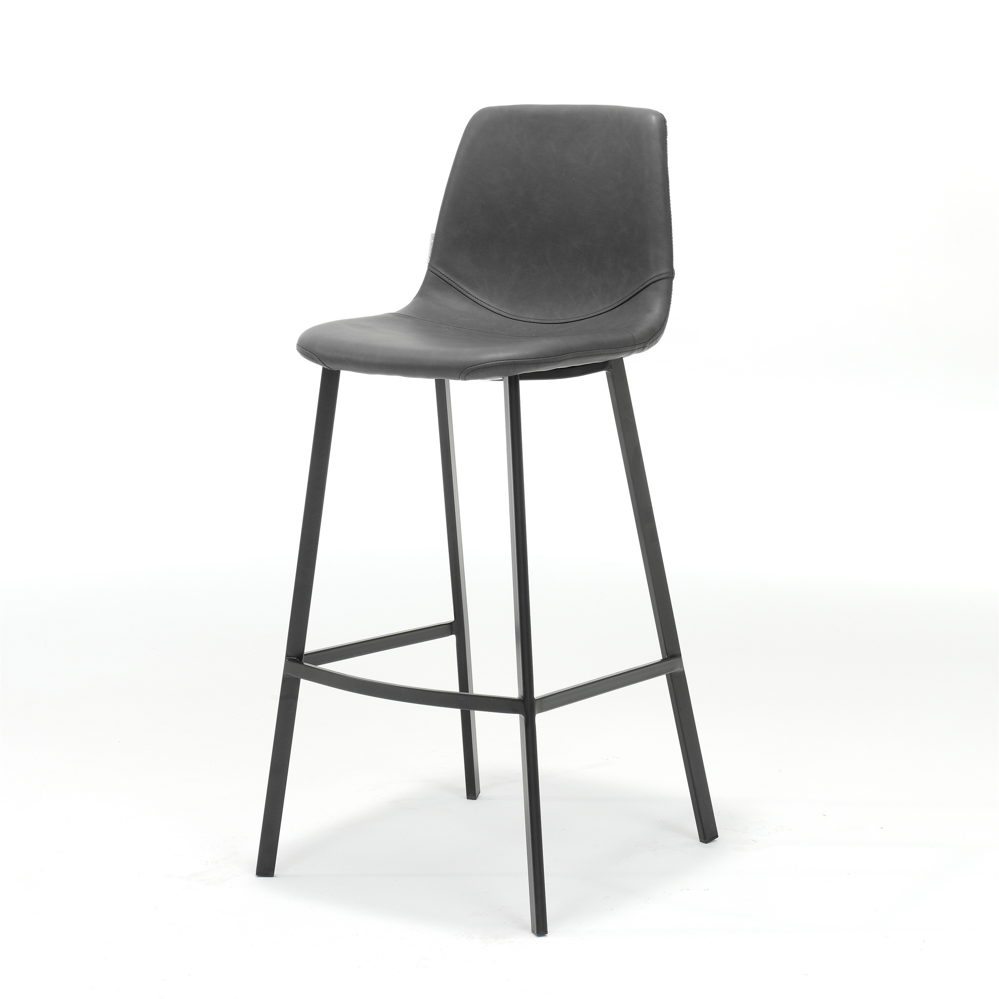 Barkruk Bari Zwart Stof Vintage Zwart - Brooz Meubelen