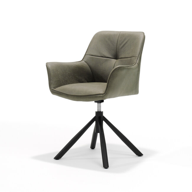 RV Design Draaibare armstoel Rapid 360° met gasveer – Bull microleder  Forest