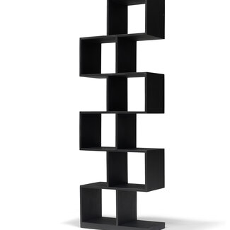 - Wandmeubel Zig-Zag Zwart