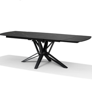 - Eetkamertafel Vegas Deckstone Zwart Marmer