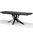RV Design VEGAS uitschuifbare eettafel 160-240 cm Zwart Marmer