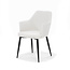 RV Design Eetkamerstoel Calvin met armleuningen – Teddy Alpine stof Ivory