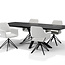 RV Design VEGAS uitschuifbare eettafel 160-240 cm Zwart Marmer