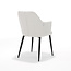 RV Design Eetkamerstoel Calvin met armleuningen – Teddy Alpine stof Ivory