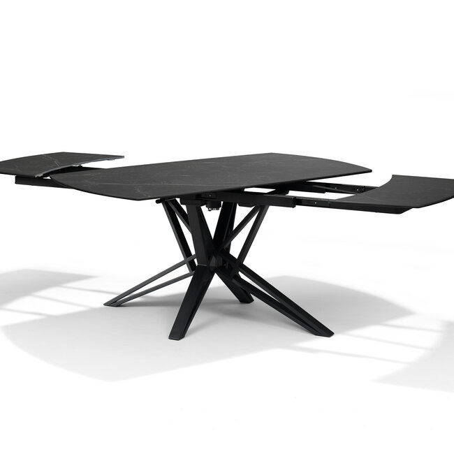 - Eetkamertafel Vegas Deckstone Zwart Marmer