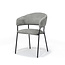 RV Design Eetkamerstoel Liam met armleuningen – Perfect Harmony stof Grijs